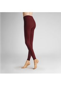 Feinstrumpfleggings Hudson "Leggings Micro 50", Damen, Gr. 42-44, lila (deep rot 0540), Obermaterial: 91% Polyamid PA. 9% Elasthan EL., Strumpfhosen Feinstrumpfleggings