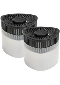 Luftentfeuchter Wenko "Modell Prisma", grau (anthrazit), B:15cm H:13cm T:15cm, Luftentfeuchter, Luftentfeuchter, 2 Entfeuchter, 4 x 500 g Entfeuchter-Block