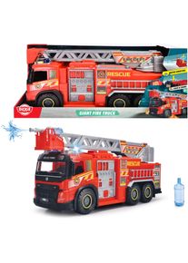 Spielzeug-Feuerwehr DICKIE TOYS "Giant Fire Truck", rot, Spielzeugfahrzeuge, KinderT:57cm, Kunststoff, Spielzeug-Feuerwehr, mit Licht und Sound, T:57cm