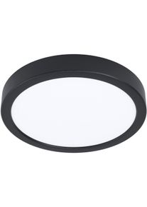Eglo Aufbauleuchte "Fueva 5 Aufbaulampe, Stahl und Kunststoff, schwarz, wei&szlig;, Flurlampe", schwarz, 1, &Oslash; 21cm H: 2,8cm, 1 Stk., Leuchten, Aufbauleuchte dimmbar, Deckenlampe, Deckenleuchte, LED Aufbaulampe, Aufbauleuchte