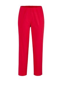 Caprihose GOLDNER "7/8-Stretchhose", Damen, Gr. 44, N + K Gr, rot, Obermaterial: 67% Baumwolle CO. 28% Polyamid PA. 5% Elasthan EL., Hosen Caprihose, Seitenschlitze