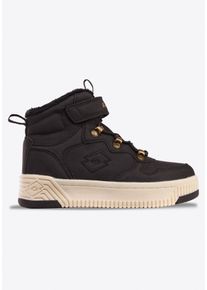 Sneakerboots Lotto, M&auml;dchen, Gr. 35, wei&szlig; (schwarz, sanftes wei&szlig;), Synthetik, Textil, Schuhe Sneakerboots, Winterschuhe, Schn&uuml;rboots, Sneaker, gef&uuml;ttert