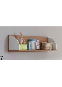 Wandregal Arthur Berndt "&raquo;Marlon&laquo;", artisan, oak, nachbildung, kreidewei&szlig;, B:90cm H:25cm T:20cm, Holzwerkstoff, Regale, Wandregal