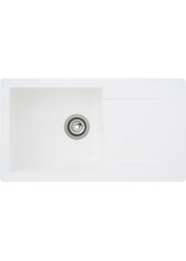 Einbausp&uuml;le respekta, wei&szlig;, B:78cm H:17cm T:43,5cm, Verbundwerkstoff, K&uuml;chensp&uuml;len, Einbausp&uuml;le