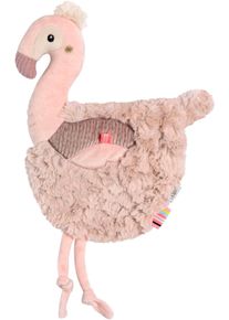 babyFEHN Kuscheltuch FEHN "Lazy, Crazy & Pink, Schmusetuch Flamingo", Baby, rosa (rose), Pl&uuml;sch, Softvelour, Schnuffelt&uuml;cher Kuscheltuch