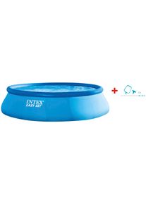 Rundpool Intex "&raquo;EasyPool&laquo; 366x76 cm", blau, B:366cm H:76cm, Schwimmbecken, Rundpool, inkl. hochwertigem Intex Pool-Reinigungsset