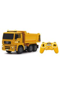 RC-Truck Jamara "Muldenkipper MAN 2,4 GHz", gelb, Fernlenkfahrzeuge, KinderB:36cm H:18cm T:14cm, Kunststoff, RC-Truck, mit Signallichtern, B:36cm H:18cm T:14cm