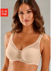 Minimizer-BH Nuance, Damen, Gr. 100, Cup E, braun (toffee), Netz, Obermaterial: 71% Polyamid, 29% Elasthan, BHs Minimizer-BH, mit B&uuml;gel & breiten, wattierten Tr&auml;gern &ndash; auch ideal f&uuml;r gro&szlig;e Gr&ouml;&szlig;en
