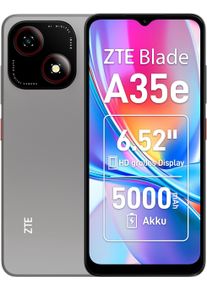 ZTE Smartphone "Blade A35e", Energieeffizienz: D, schwarz (silbery gray), 64 GB, Mobiltelefone, Smartphone