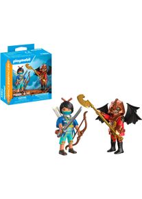 Konstruktions-Spielset Playmobil "Novelmore vs. Burnham Duell (71884), Duo Pack", bunt, Spielbausteine, Kinder, Kunststoff, Konstruktions-Spielset, Made in Europe