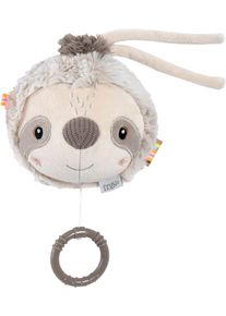 babyFEHN Spieluhr FEHN "Lazy, Crazy & Pink, Faultier", grau (grau, beige), Spieluhren, BabyB:10,8cm H:8cm L:11,7cm, Nicki, Pl&uuml;sch, Softvelours, Spieluhr, B:10,8cm H:8cm L:11,7cm