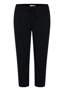 Caprihose oxmo "Caprihose OXOdda", Damen, Gr. XXL, N-Gr, schwarz, Obermaterial: 95% Baumwolle CO. 5% Elasthan EL., Hosen Caprihose
