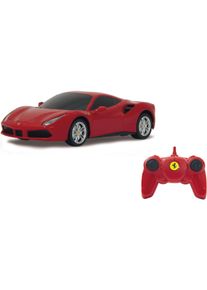 RC-Auto Jamara "Ferrari 488 GTB, 1:24, 2,4 GHz", rot, Fernlenkfahrzeuge, KinderB:10cm H:5cm T:19cm, Kunststoff, RC-Auto, B:10cm H:5cm T:19cm