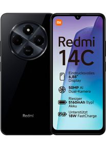 Xiaomi Smartphone "Redmi 14C", schwarz (midnight schwarz), 128 GB, Mobiltelefone, Smartphone