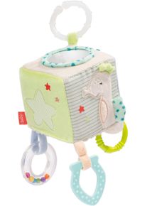 babyFEHN Greifspielzeug FEHN "Meereskinder, Activity-W&uuml;rfel", bunt, Greifspielzeug, BabyB:10cm L:10cm, Greifspielzeug, inklusive Befestigungsring, B:10cm L:10cm