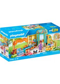 Konstruktions-Spielset Playmobil "Welpenhaus (71743), Playmobil My Life", bunt, Spielbausteine, Kinder, Kunststoff, Konstruktions-Spielset