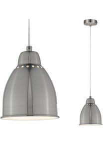 Paulmann Pendelleuchte "Hilla", silber (edelstahlfarben), 1, &Oslash; 14,5cm H: 180cm, 1 Stk., Leuchten, E27, Pendelleuchte