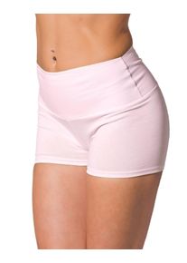 Hotpants ALKATO "Shorts Alkato Damen Sport Shorts mit Hohem Bund", Damen, Gr. 38, N-Gr, rosa (hellrosa), Obermaterial: 95% Baumwolle CO. 5% Elasthan EL., Hosen Hotpants