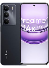 REALME Smartphone "14x 5G 128GB", schwarz (carbon schwarz), 128 GB, Mobiltelefone, Smartphone
