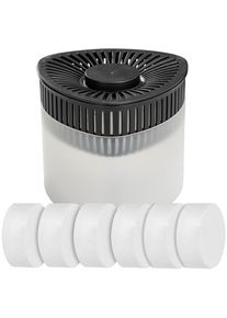 Luftentfeuchter Wenko "Modell Prisma", grau (anthrazit), B:15cm H:13cm T:15cm, Luftentfeuchter, Luftentfeuchter, mit 6 x 500 g Entfeuchter-Bl&ouml;cken