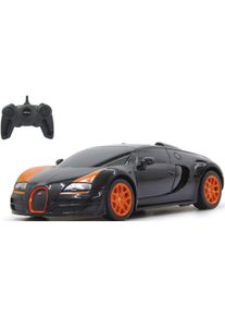 RC-Auto Jamara "Bugatti Grand Sport Vitesse - 40 MHz schwarz", bunt (schwarz, orange), Fernlenkfahrzeuge, KinderB:18,6cm H:8,8cm T:9cm, Kunststoff, RC-Auto, B:18,6cm H:8,8cm T:9cm