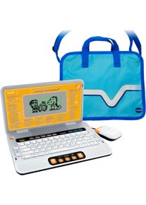 Kindercomputer Vtech "School & Go, Schulstart Laptop E", silber (orange, silberfarben, inklusive tragetasche, blau), Kindercomputer, KinderB:28cm H:20cm T:4cm, Kunststoff, Kindercomputer, inklusive Tragetasche, blau, B:28cm H:20cm T:4cm