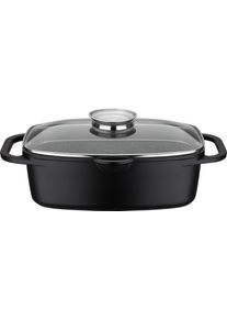 Br&auml;ter GSW "Gourmet Granit, Induktion, 6 Liter", schwarz, B:21cm H:11,5cm L:40cm, T&ouml;pfe, Br&auml;ter, L&auml;nge inkl. Seitengriffe ca. 40 cm, L&auml;nge Innenma&szlig; ca. 32 cm