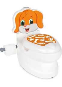 Toilettentrainer Jamara "Meine kleine Toilette, Hund", Baby, wei&szlig;, T&ouml;pfchen Toilettentrainer, mit Sp&uuml;lsound und Toilettenpapierhalter