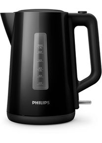 Philips Wasserkocher "HD9318/20 Daily Collection", schwarz, B:23,3cm H:25,3cm T:16cm, Wasserkocher, Trockengehschutz, Schwarz, Wasserkocher