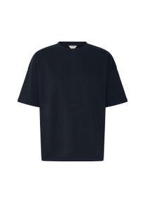 Rundhalsshirt oxmo "Rundhalsshirt OXNSandy Boxy", Damen, Gr. XL, grau (meteorite), Obermaterial: 100% Baumwolle CO., Shirts Rundhalsshirt