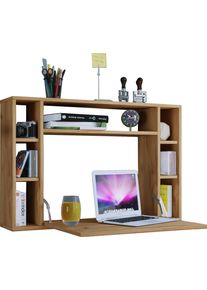 Schreibtisch Vcm "Holz H&auml;nge Schreibtisch Wandschreibtisch Wandila", braun (honig, eiche), B:90cm T:20cm, Tische, Schreibtisch