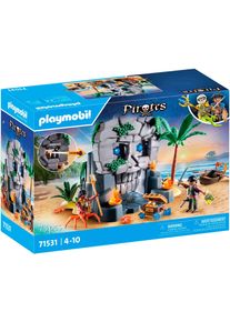 Konstruktions-Spielset Playmobil "Totenkopfinsel (71531), Pirates", bunt, Spielbausteine, Kinder, Kunststoff, Konstruktions-Spielset, Made in Europe