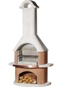 Grillkamin Buschbeck "Bologna", orange (wei&szlig;, terrakotta), B:110cm H:210cm T:65cm, Grills, Grillkamin, BxTxH: 110x65x210 cm