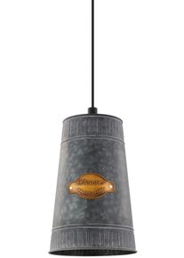 Eglo Pendelleuchte "HONEYBOURNE", schwarz (schwarz, altgoldfarben), 1, &Oslash; 16cm, Leuchten, H&auml;ngeleuchte, H&auml;ngelampe, Pendelleuchte