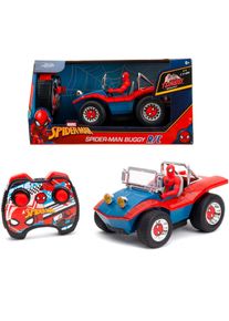 RC-Buggy Jada "Marvel Spider-Man RC Buggy, 1:24, 2,4GHz", rot (rot, blau), Fernlenkfahrzeuge, Kinder, Kunststoff, RC-Buggy