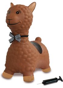 H&uuml;pftier Jamara "Lama, braun", braun, H&uuml;pfspielzeug, BabyB:25cm H:54cm T:47cm, H&uuml;pftier, inkl. Luftpumpe, B:25cm H:54cm T:47cm
