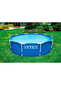 Framepool Intex "Metal Frame", blau, H:76cm &Oslash;:366cm, Schwimmbecken, Framepool, &Oslash;xH: 366x76 cm