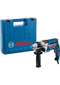 Schlagbohrmaschine Bosch Professional "&raquo;GSB 16 RE&laquo;", blau, Bohrmaschinen, Schlagbohrmaschine, 750 W, mit Tiefenanschlag und Handwerkerkoffer