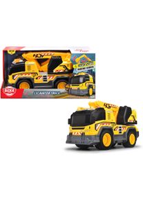 Spielzeug-Baumaschine DICKIE TOYS "Excavator Truck", gelb, Spielzeugfahrzeuge, KinderT:30cm, Kunststoff, Spielzeug-Baumaschine, mit Licht und Sound, T:30cm