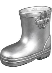 Wanddekoobjekt AMBIENTE HAUS "Gummistiefel - klein", silber (antiksilber), B:5cm H:11cm T:12cm, Polyresin, Wanddekoobjekte, Wanddekoobjekt