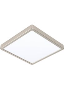 Eglo Aufbauleuchte "Fueva 5 Deckenleuchte, Flurlampe, Wohnzimmerlampe, Nickel-Matt, Lampe", silberfarben, 1, H: 2,8cm, 1 Stk., Leuchten, L x B 28,5 cm, Aufbauleuchte, Deckenlampe, LED Aufbaulampe, Lampe, Aufbauleuchte