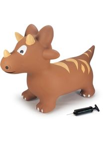 H&uuml;pftier Jamara "Dino", braun, H&uuml;pfspielzeug, BabyB:31cm H:50cm T:59cm, Kunststoff, H&uuml;pftier, inkl. Luftpumpe, B:31cm H:50cm T:59cm