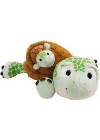 Kuscheltier Nici "Homies, Schildkr&ouml;te mit Baby, 28cm liegend", gr&uuml;n, Pl&uuml;schfiguren, KinderB:17cm H:13cm L:26cm, Kuscheltier, B:17cm H:13cm L:26cm