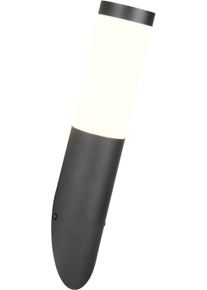 Trio LEUCHTEN Au&szlig;en-Wandleuchte "TrioTO, Outdoor Wandlampe Edelstahl, Wandfackel exkl 1x E27 max 25W", schwarz matt, 1, H: 39cm, 1 Stk., Leuchten, r&ouml;hrenf&ouml;rmige Hauswand Beleuchtung, Fassadenbeleuchtung IP44 39cm hoch, Au&szlig;en-Wandleuchte