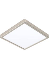 Eglo Aufbauleuchte "Fueva 5 Deckenleuchte, Flurlampe, Wohnzimmerlampe, Nickel-Matt, Lampe", silberfarben, 1, H: 2,8cm, 1 Stk., Leuchten, L x B 28,5 cm, Aufbauleuchte,Deckenlampe, LED Aufbaulampe, Aufbauleuchte