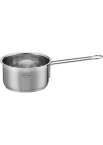 R&ouml;sle Kasserolle R&Ouml;SLE "(Butter-/Saucenpf&auml;nnchen) ELEGANCE", silber (silberfarben), B:14,5cm H:9cm L:30cm &Oslash;:12cm, T&ouml;pfe, Kasserolle, &Oslash; 12 cm, sp&uuml;lmaschinengeeignet, Induktion