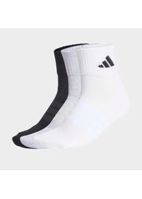 Funktionssocken adidas Performance "C ESS ANK 3P", Damen, Gr. XXL (49/51), medium grau heather, wei&szlig;, schwarz, Obermaterial: 57% Baumwolle, 40% Polyester, 3% Elasthan, Socken Funktionssocken, f&uuml;r sportliche Aktivit&auml;ten, sportlicher Stil, elastisch