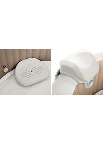 Whirlpoolsitz Intex "PureSPA Whirlpool Wellness Set, 1 Sitz & 2 Premium Kopfst&uuml;tzen", wei&szlig;, B:47cm H:22cm T:36cm, Badewannensitze, Whirlpoolsitz, 3.tlg. Set: 1 Sitz und 2 Premium Kopfst&uuml;tzen