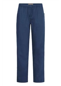 Leinenhose Blend "Leinenhose BHLikas", Herren, Gr. 31/32, L&auml;nge 32, blau (marineblaus), Obermaterial: 55% Leinen LI. 45% Viskose CV., Hosen Leinenhose