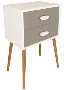 Nachttisch Vcm "Holz Nachttisch Beistelltisch Schublade Singol XXL", schwarz (wei&szlig;, anthrazit), B:45cm T:30cm, Sideboards, Nachttisch